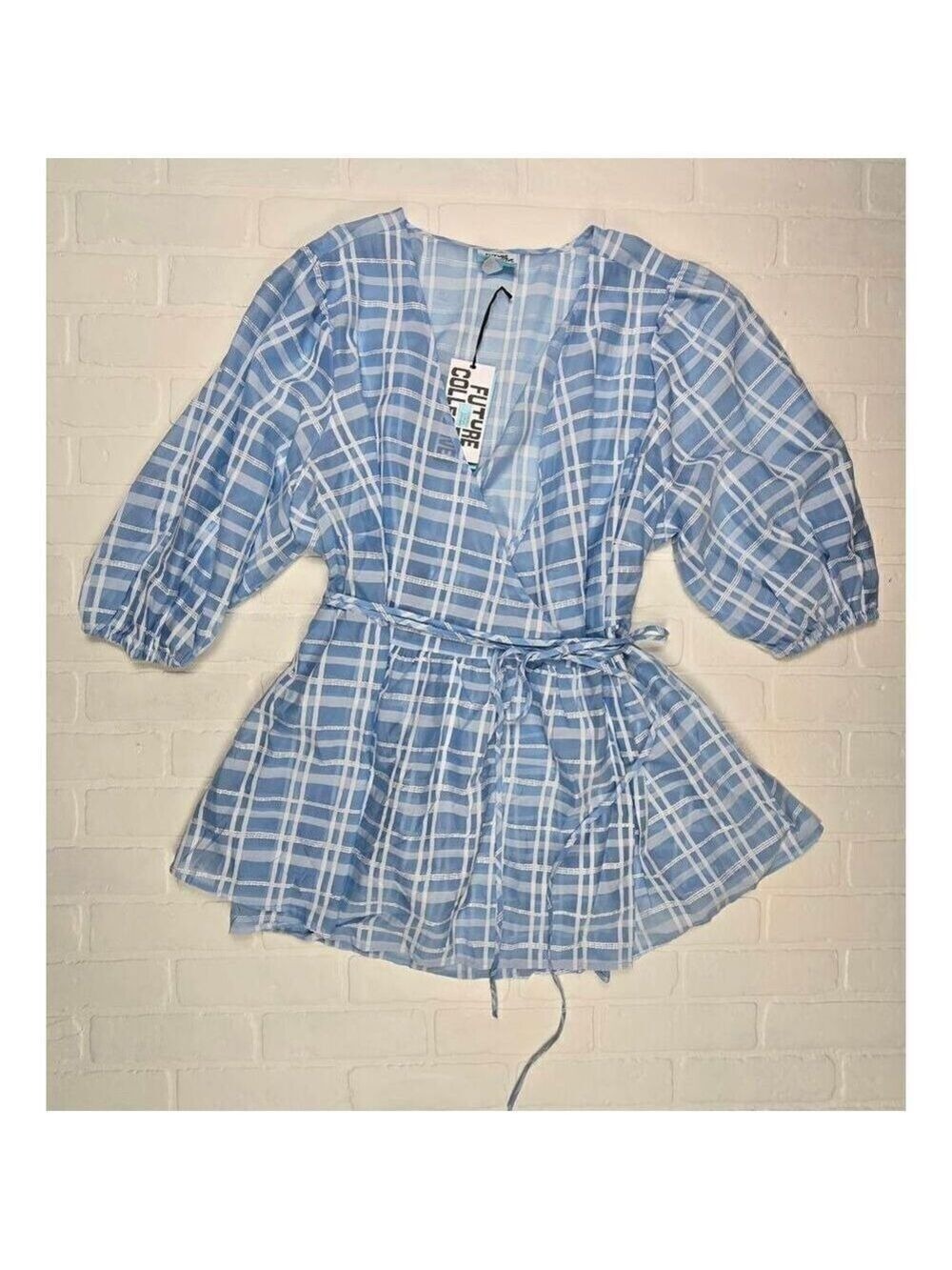 Future Collective Sheer Wrap Blouse 3X